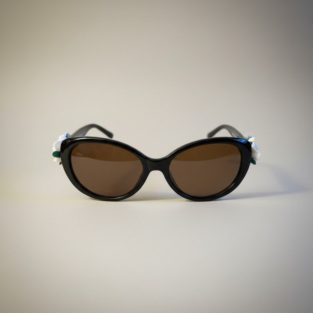 Designer Women's Sunglasses Hand-applied 3D Resin floral embellishments UV Pro - Picture 3 of 8